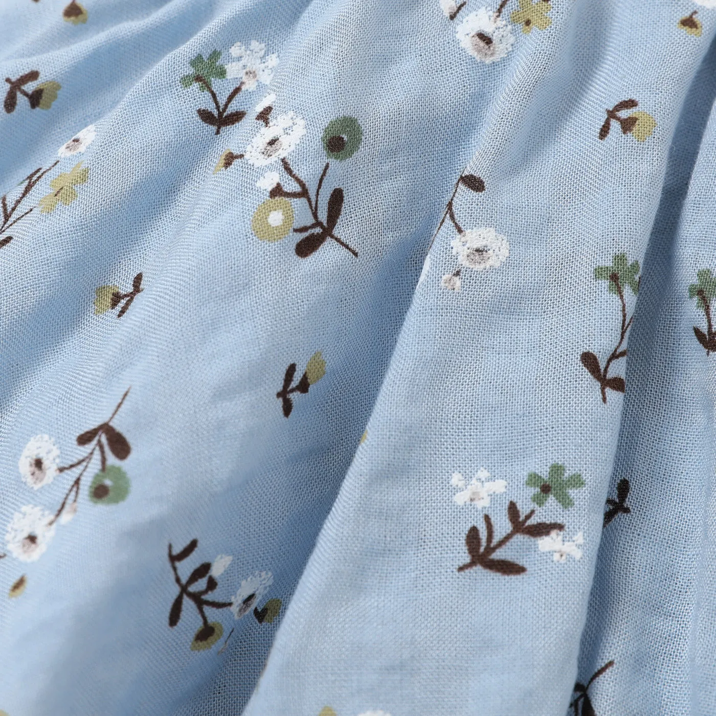 100% Cotton Floral Print Daisy Baby Sling Romper Dress