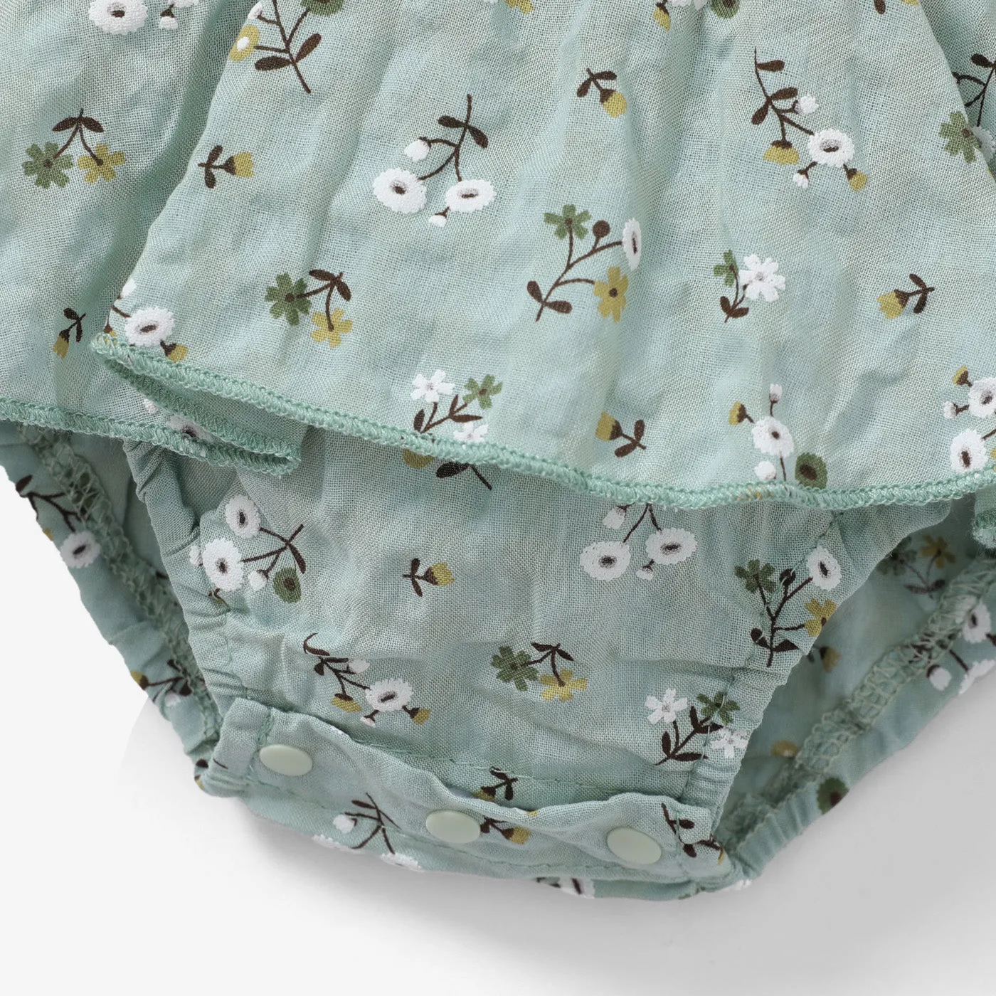 100% Cotton Floral Print Daisy Baby Sling Romper Dress