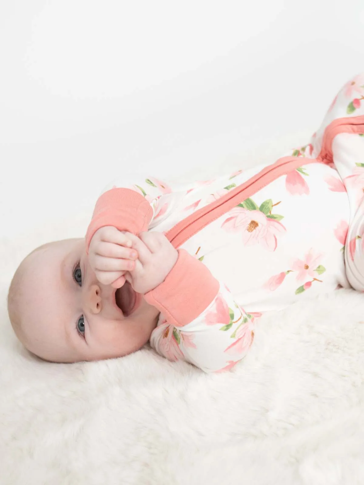 2-Way Zip Romper, Sweet Magnolias