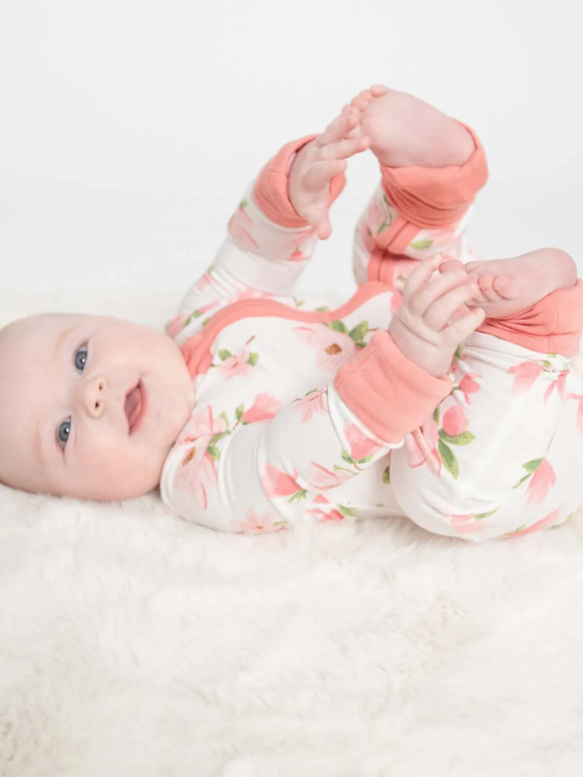 2-Way Zip Romper, Sweet Magnolias
