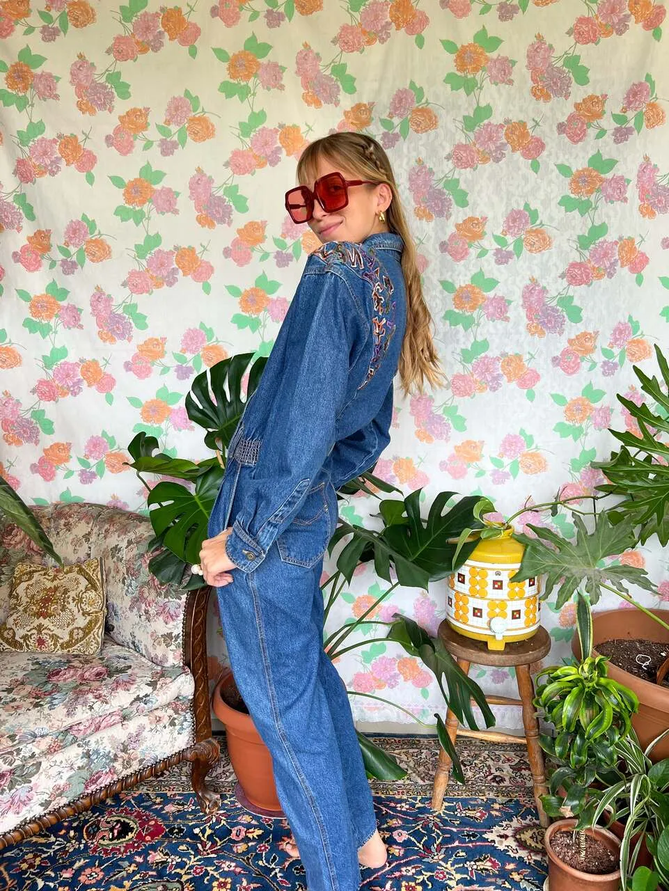 80's Hysterical Long Sleeve Overall