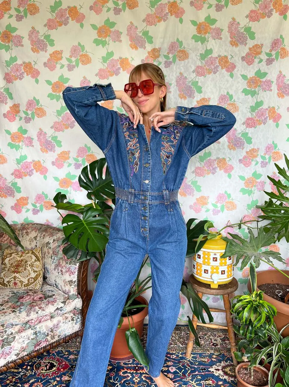80's Hysterical Long Sleeve Overall