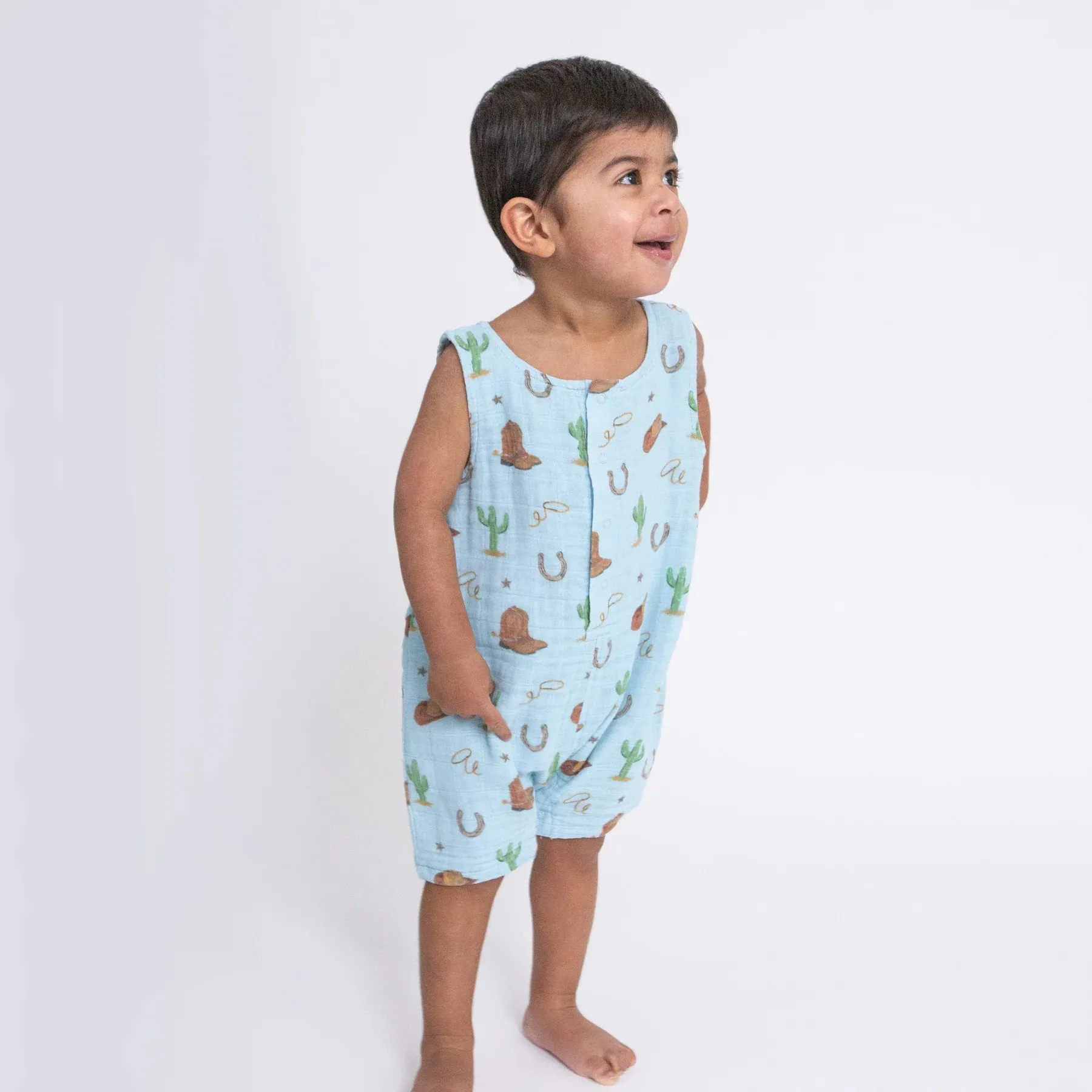 ANGEL DEAR DESERT COWBOY SHORTIE ROMPER