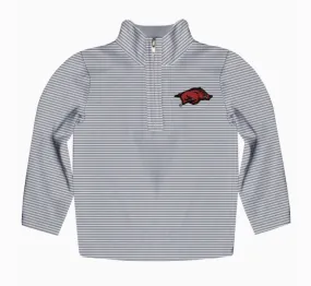 Arkansas Razorbacks Embroidered Quarter Zip Pullover