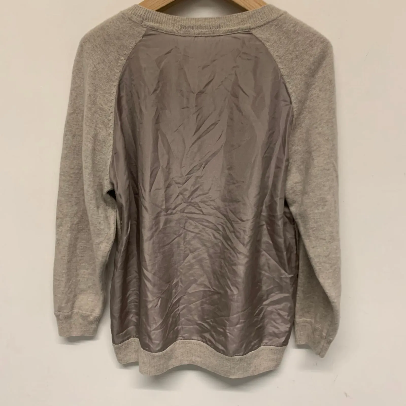 AUTOGRAPH Beige Ladies Long Sleeve Round Neck Pullover Jumper Size UK M