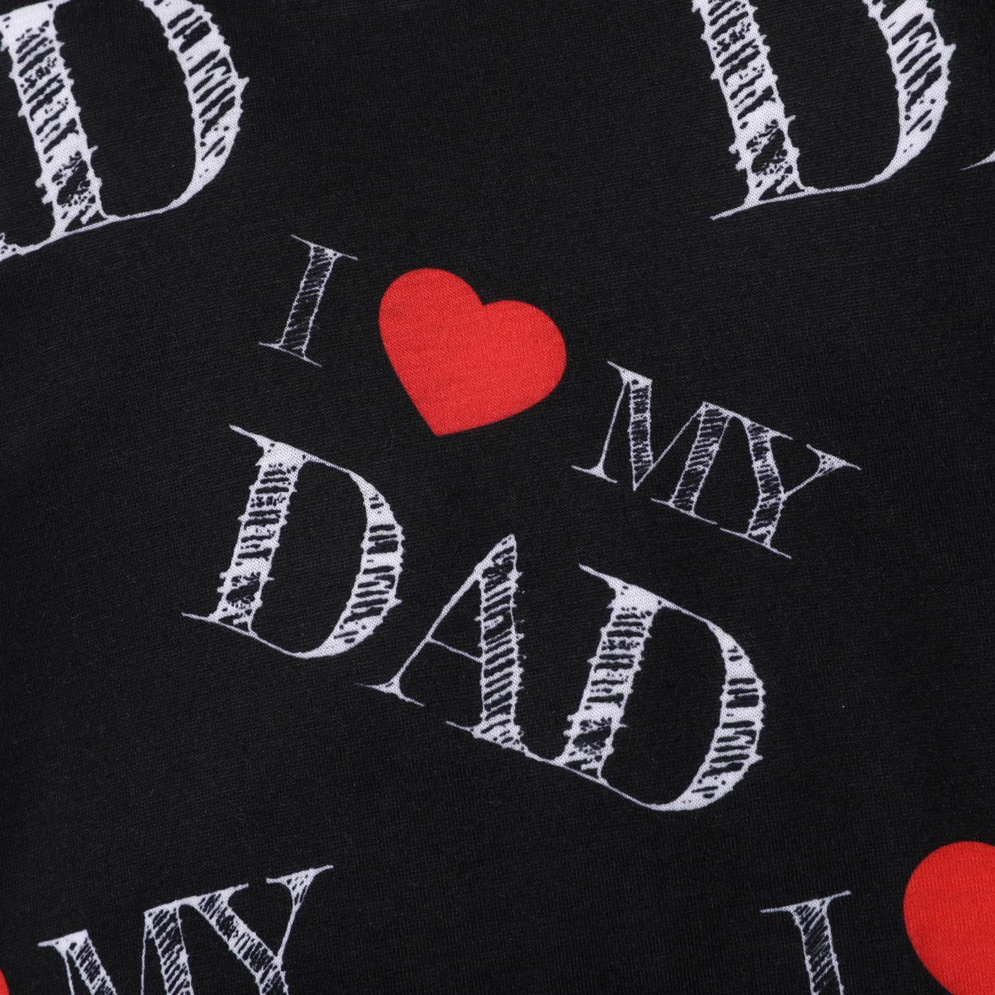 Baby Boy/Girl All Over Love Heart and Letter Print Short-sleeve Romper