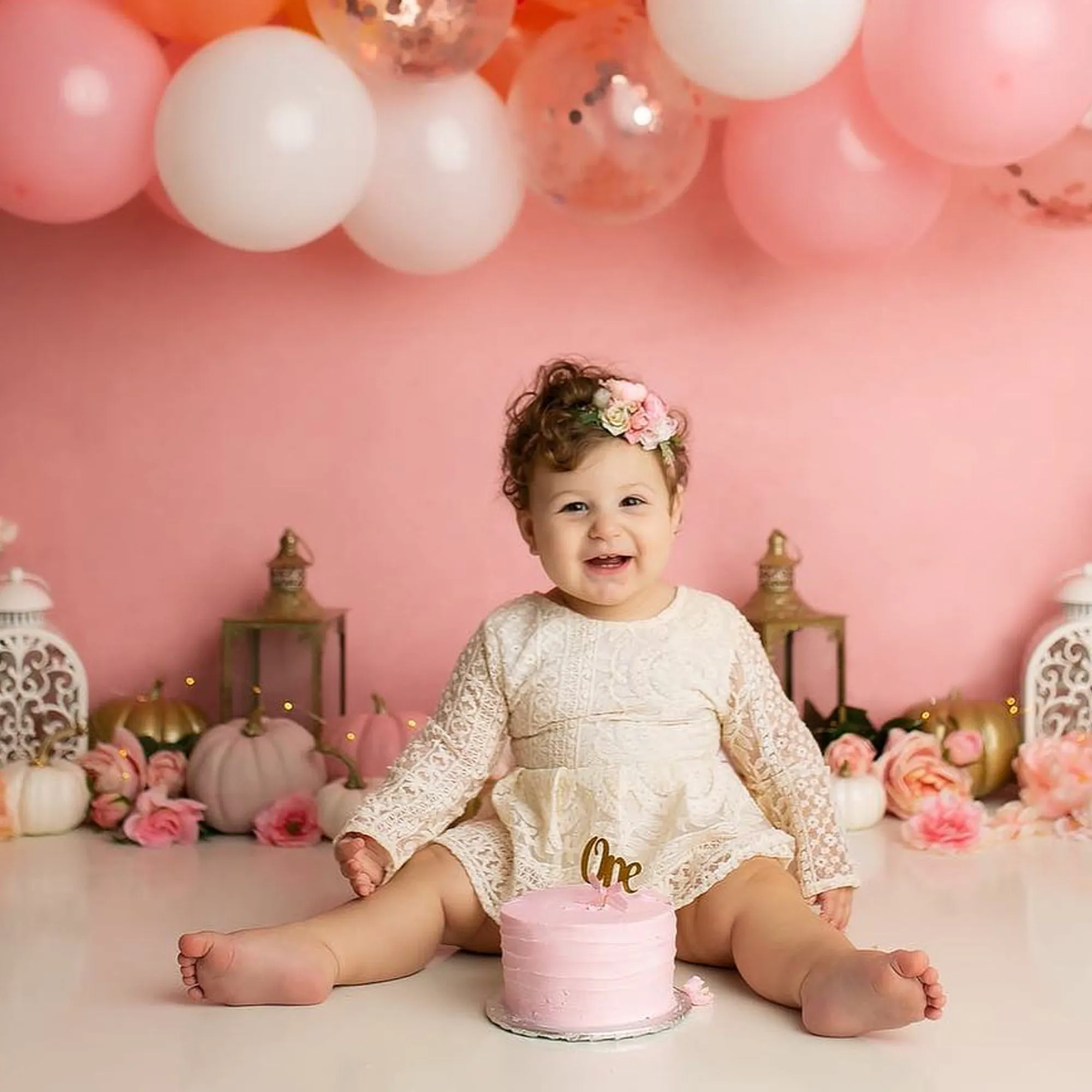 Baby Girl Lace Dress Long Sleeve, White Boho Toddler for Baptism, First Birthday Outfit Girl
