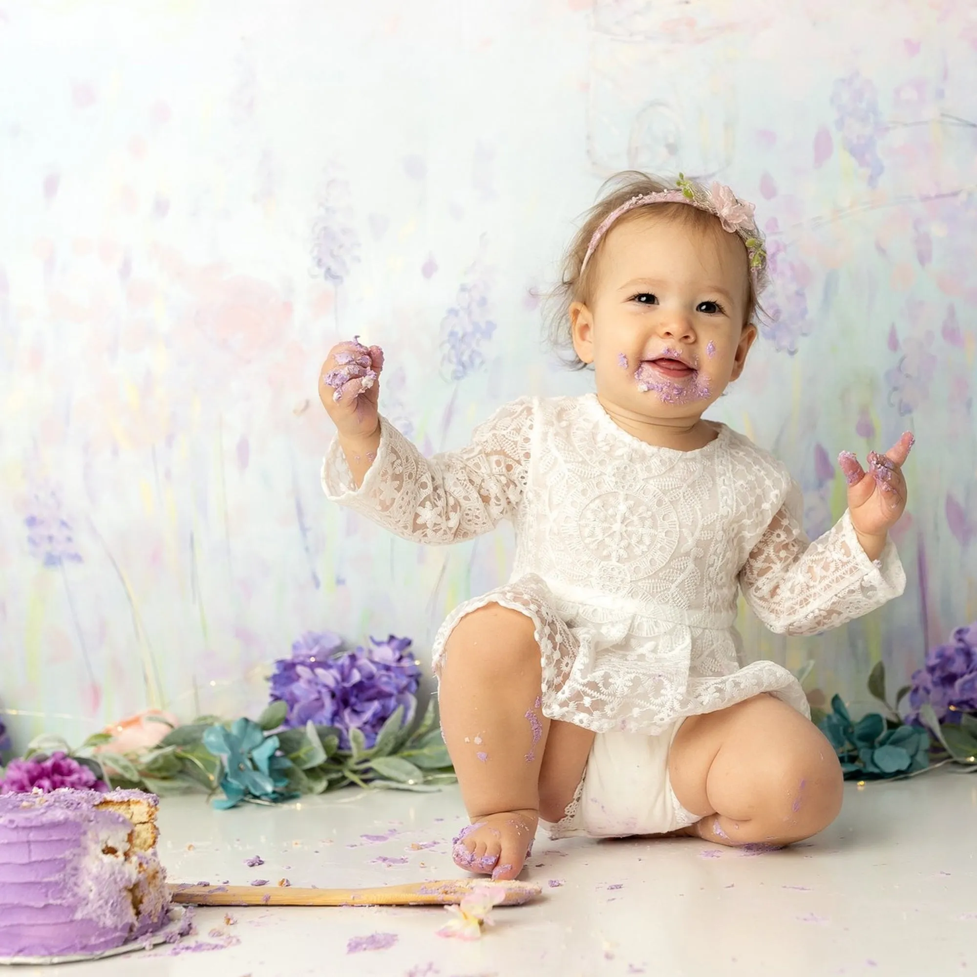 Baby Girl Lace Dress Long Sleeve, White Boho Toddler for Baptism, First Birthday Outfit Girl