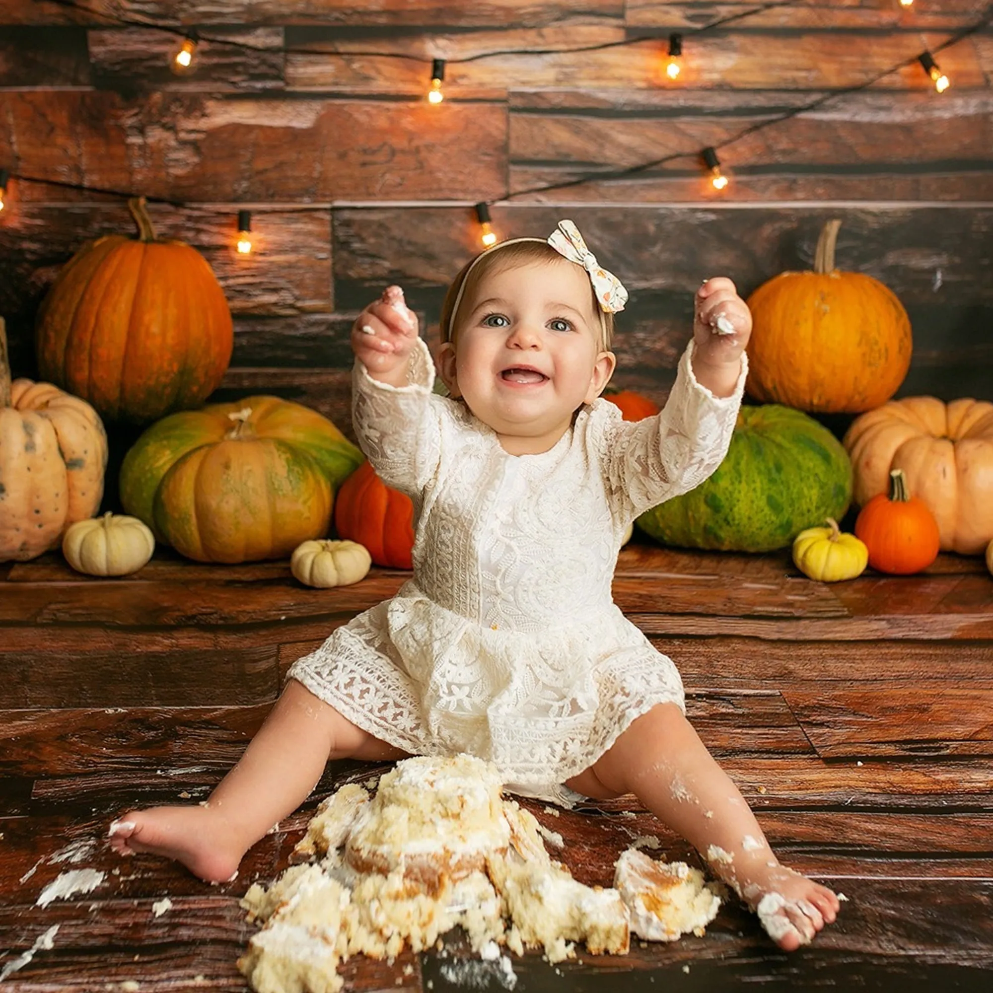 Baby Girl Lace Dress Long Sleeve, White Boho Toddler for Baptism, First Birthday Outfit Girl