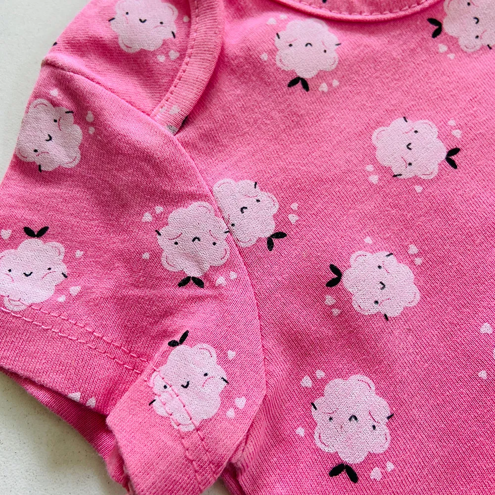 Baby Half Sleeve Organic Cotton Printed  Romper