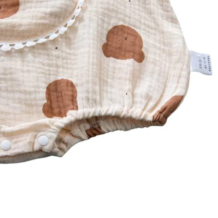 Baby Romper Playsuit with Stuffed Animal