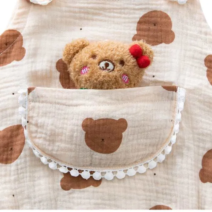 Baby Romper Playsuit with Stuffed Animal