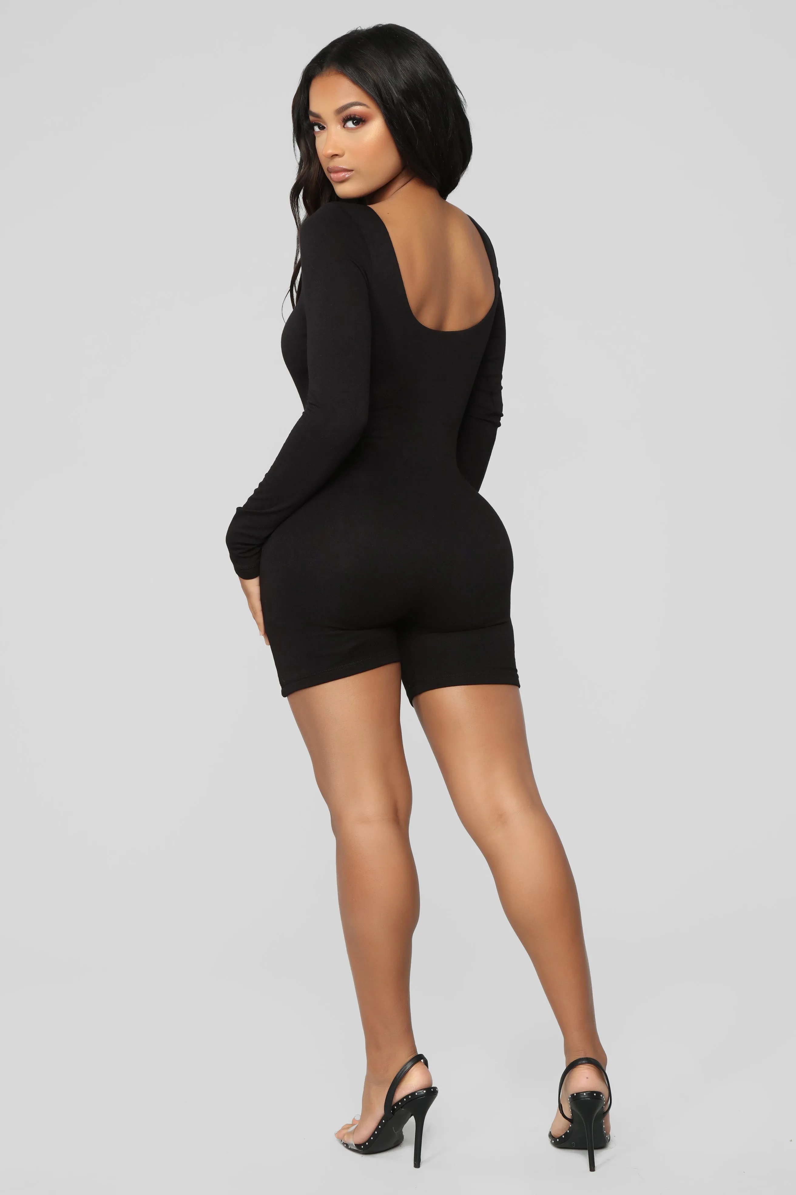 Back To The Basics Romper - Black