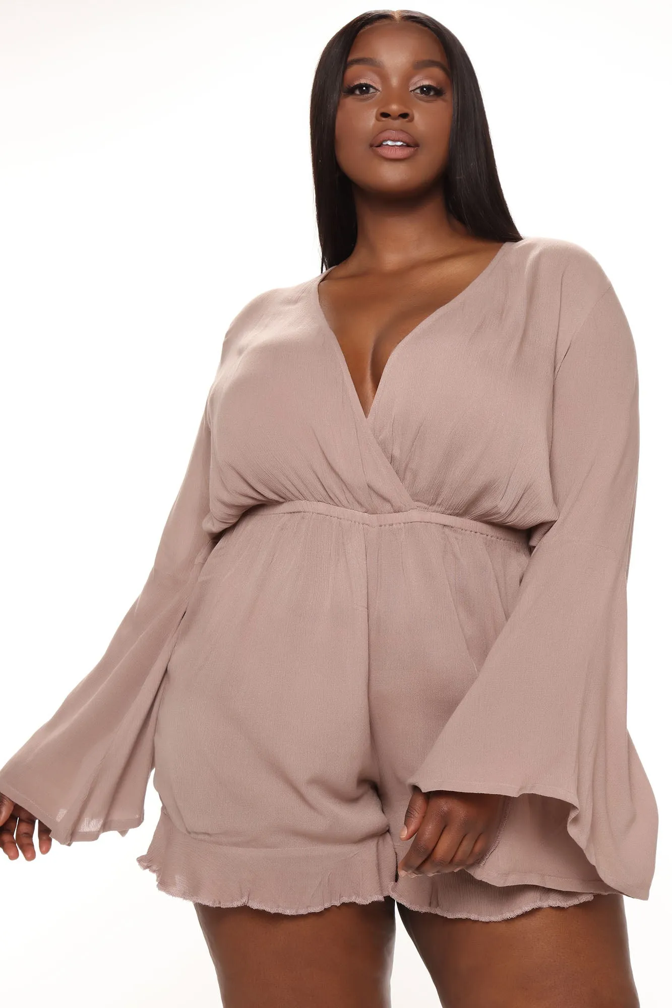 Beachy Summers Romper - Taupe