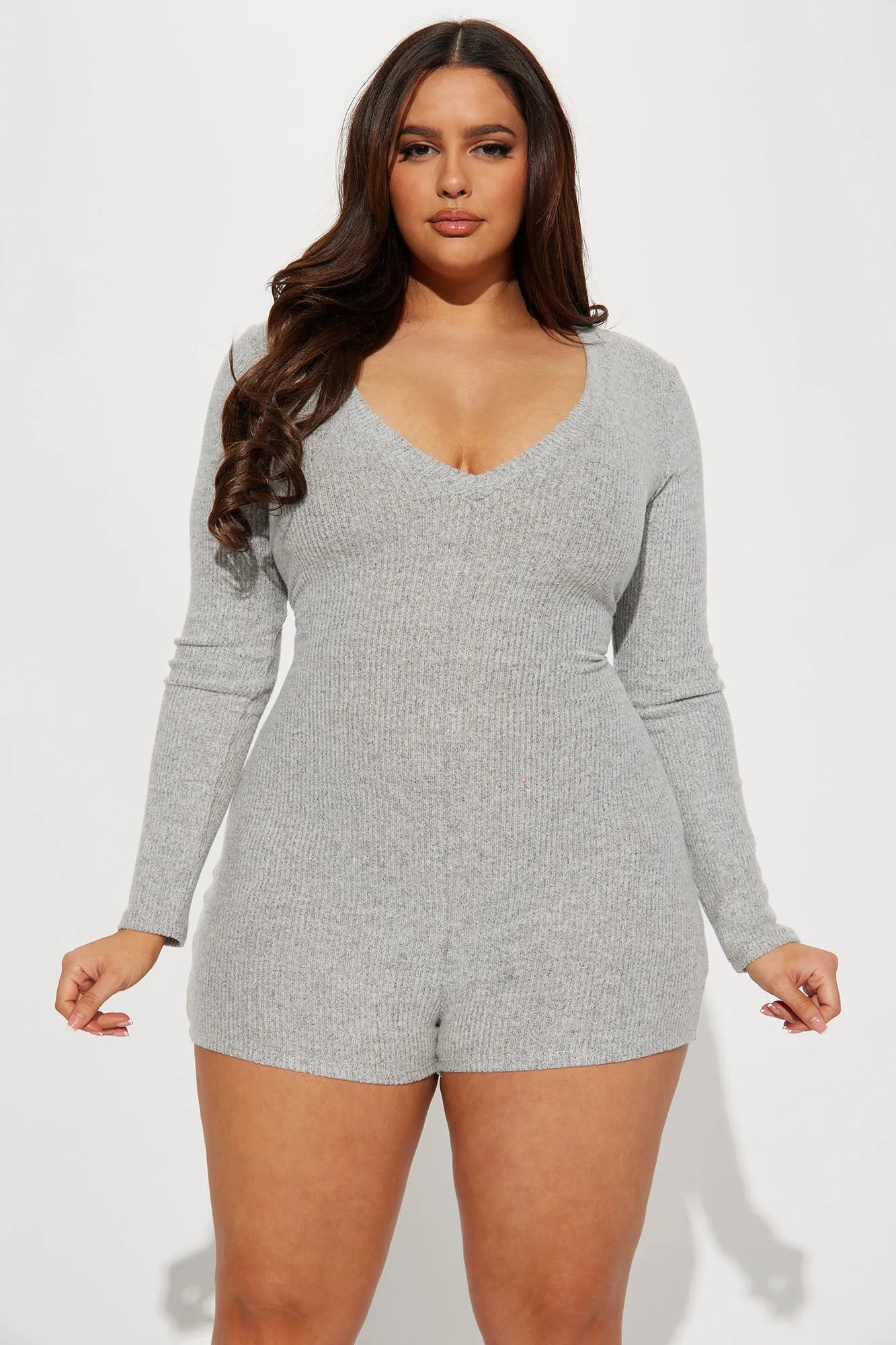 Beryl Romper - Heather Grey