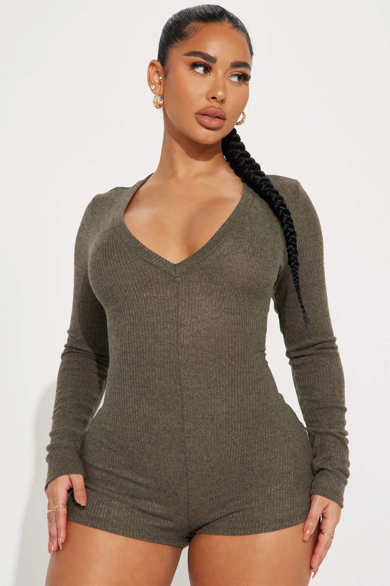 Beryl Romper - Olive