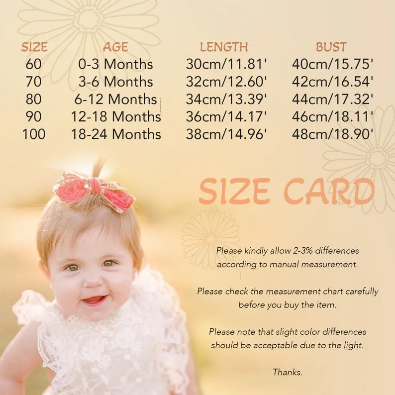Bohemian Beige or White Lace Baby Dress Romper for Special Occasion, One Year Birthday Cake Smash Outfit Girl