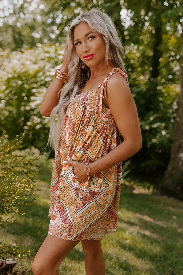 Book The Trip Romper In Mustard