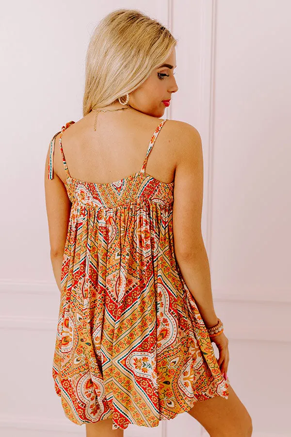 Book The Trip Romper In Mustard