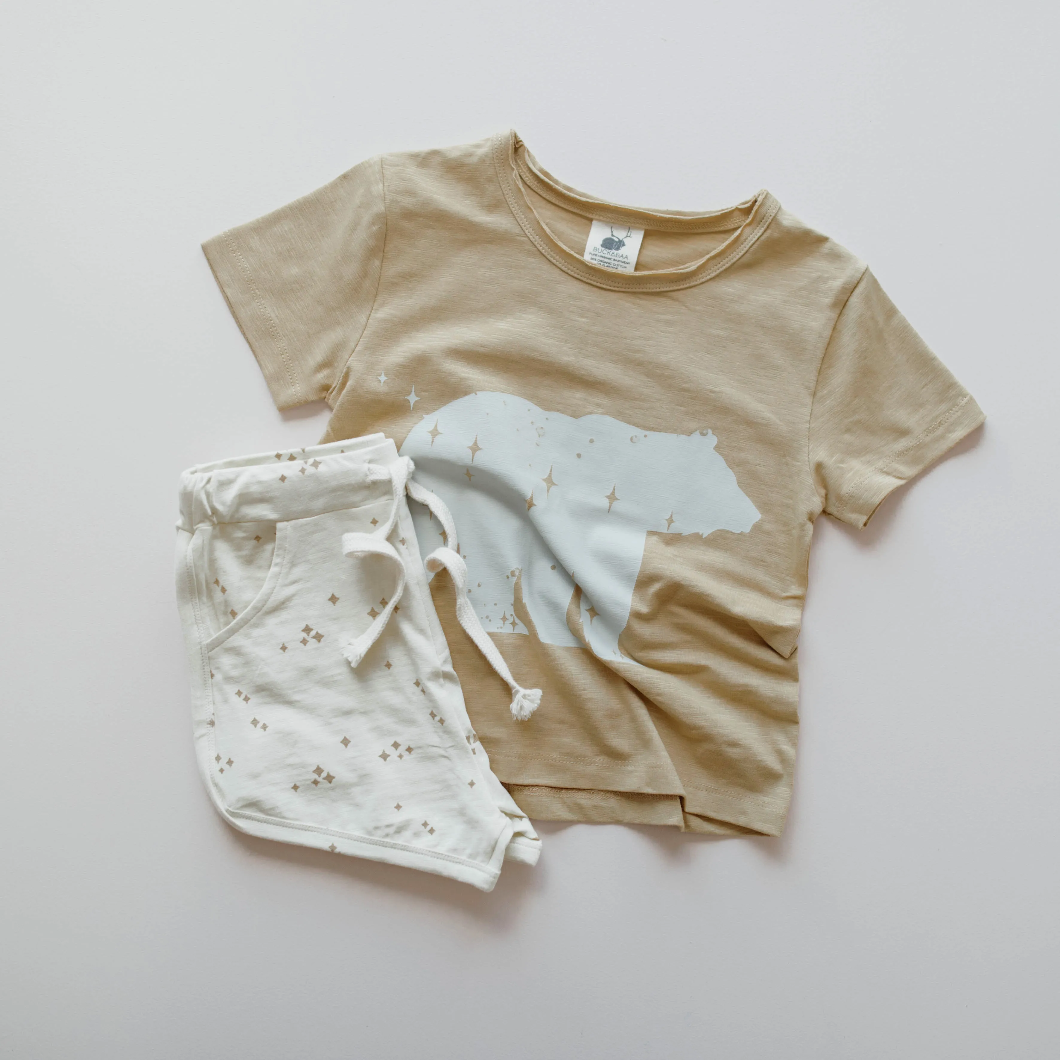 Buck and Baa Organic Shorts - Stardust