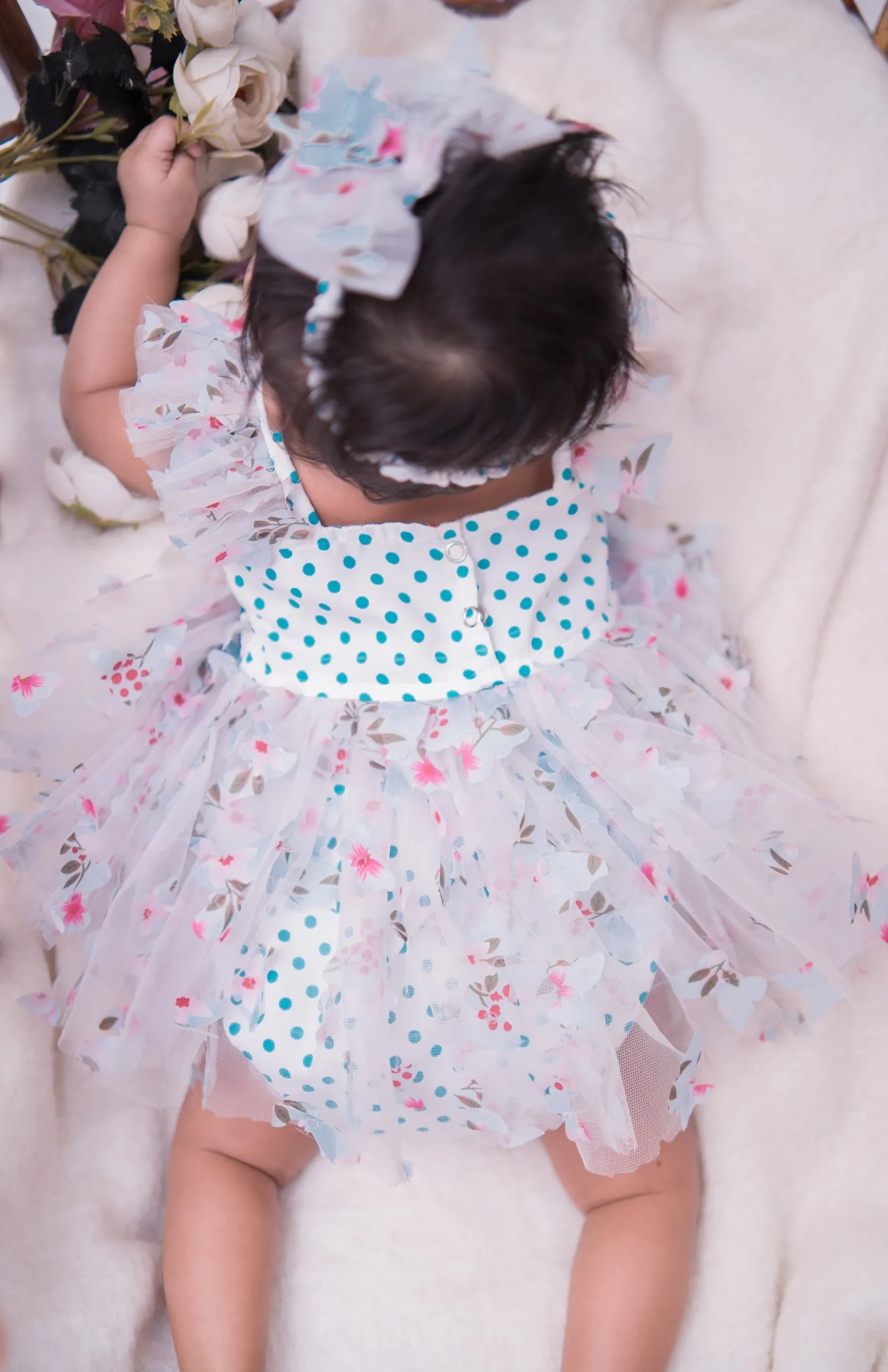 Butterfly Babble Romper Frock