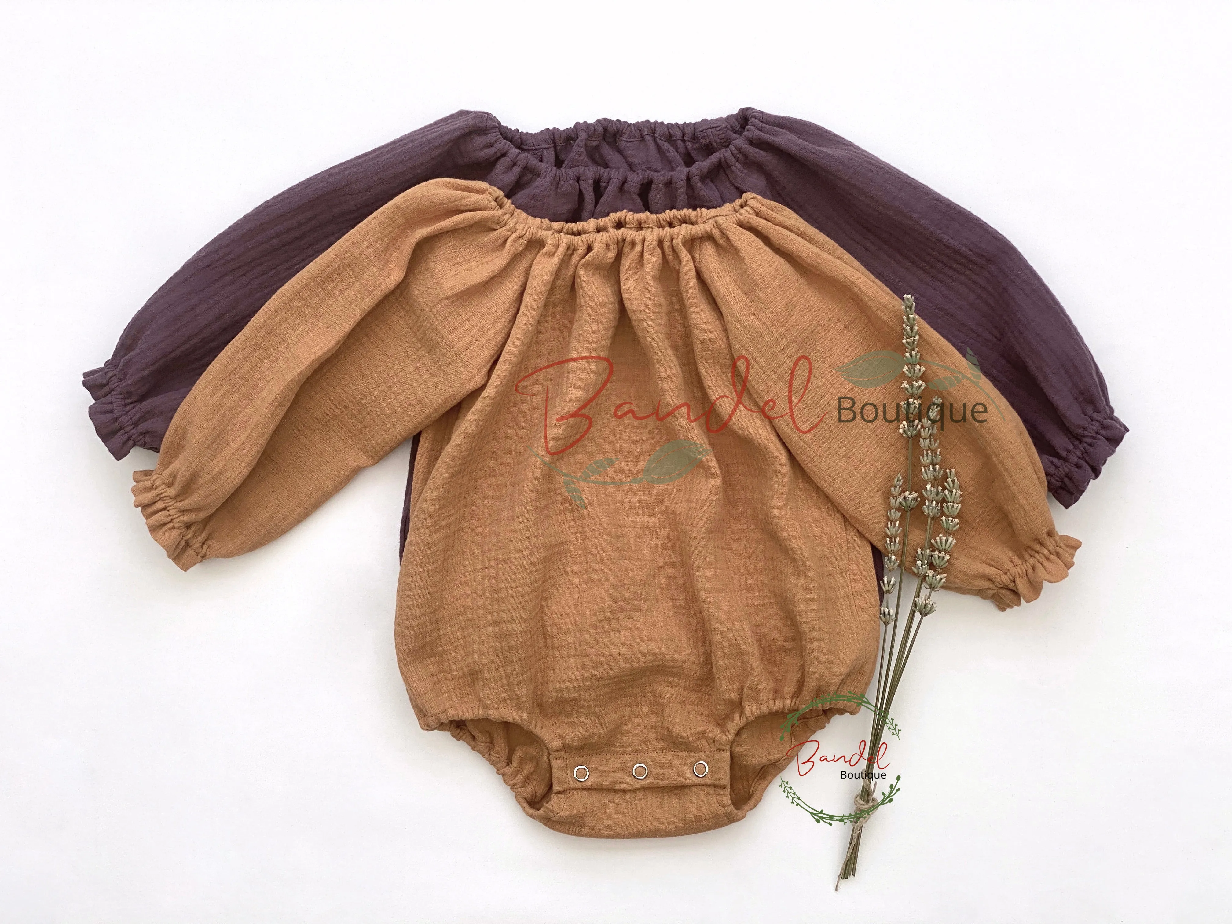 Caramel Double Gauze Romper