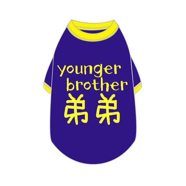 Chinese Characters Winter Soft Fleece Sweatshirt For Small Dogs