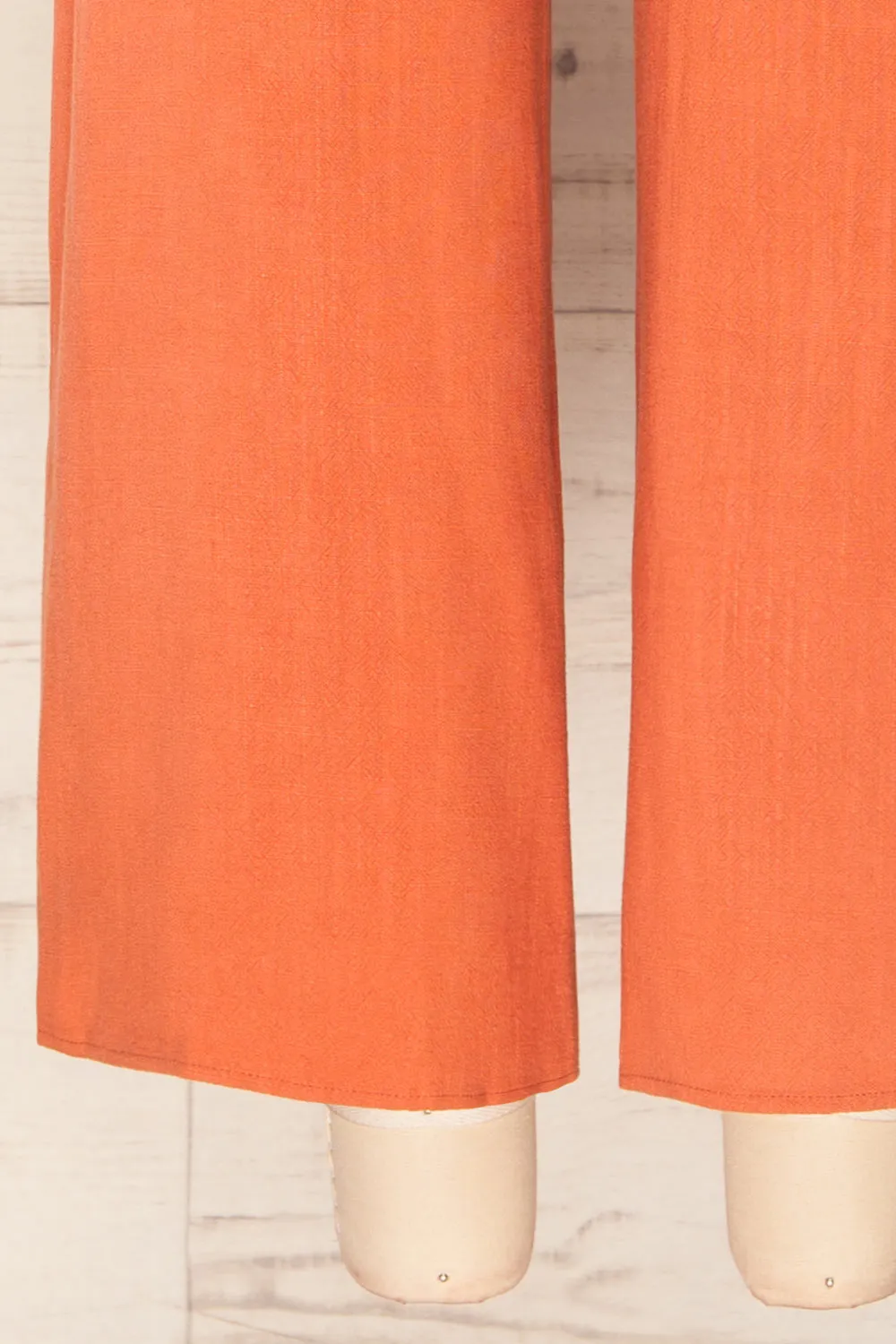 Crocevie Orange | Jumpsuit with V-Neckline