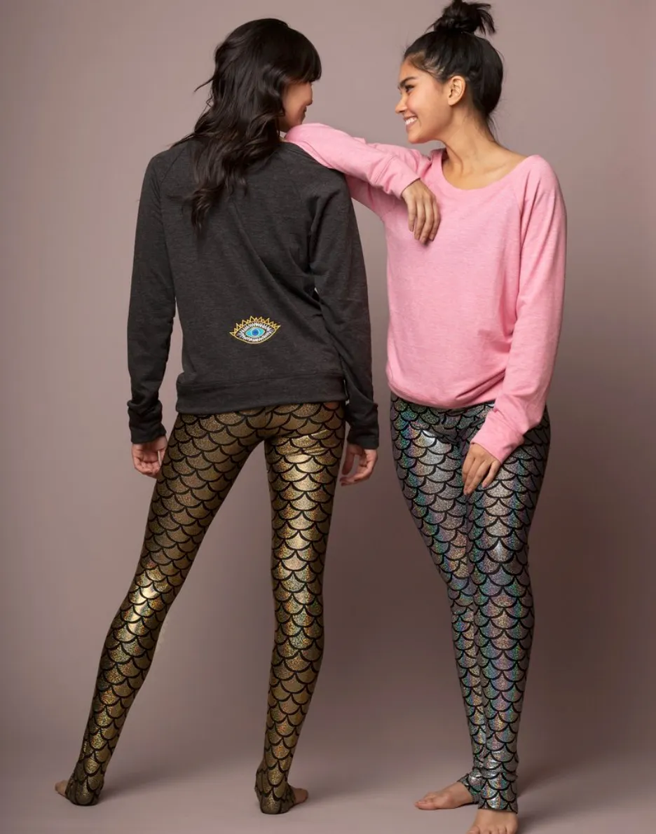 Emily Hsu Evil Eye Pullover Black Chambray