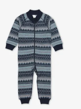 Fairisle Thermal Merino Baby All-In-One
