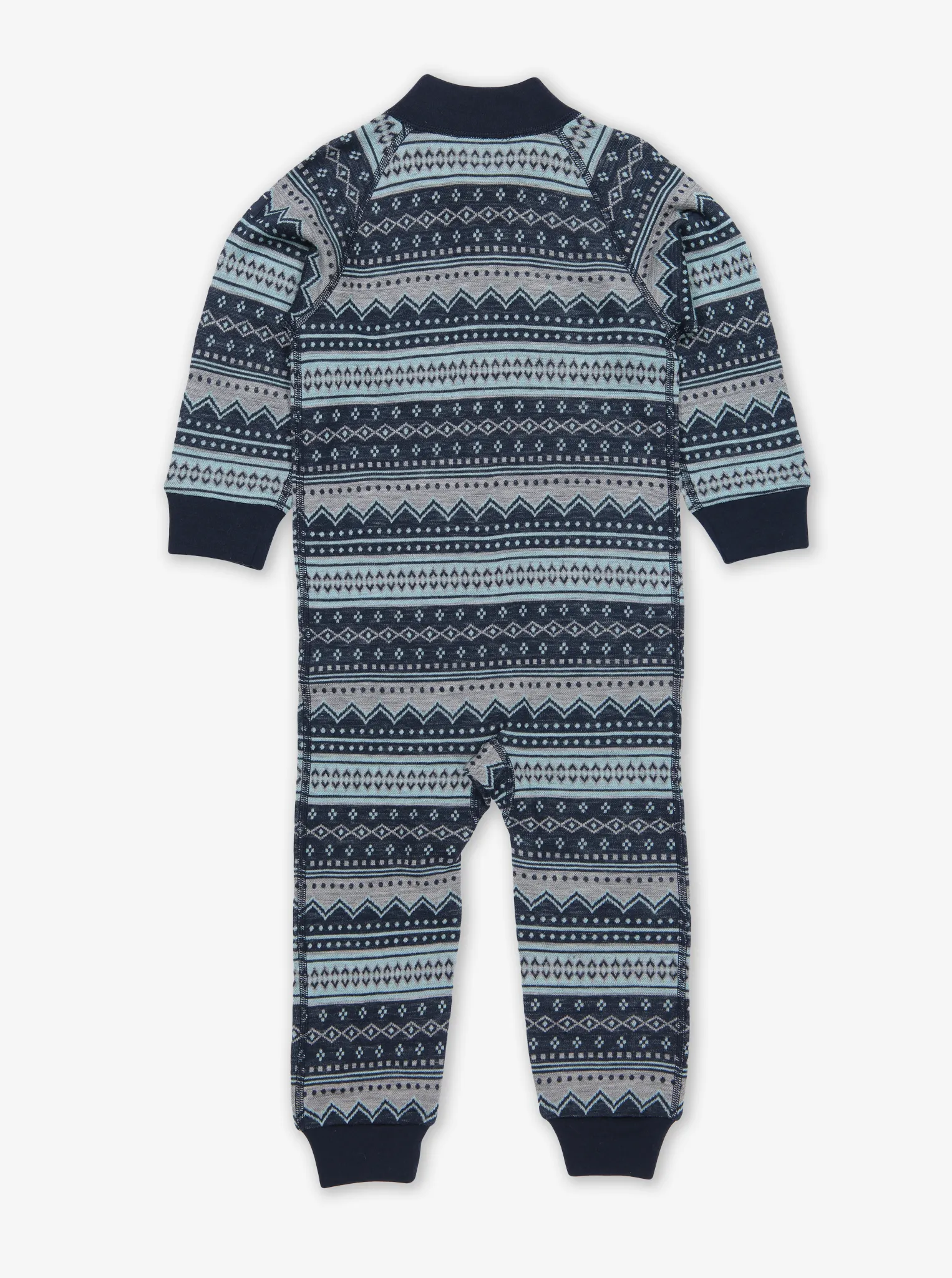 Fairisle Thermal Merino Baby All-In-One