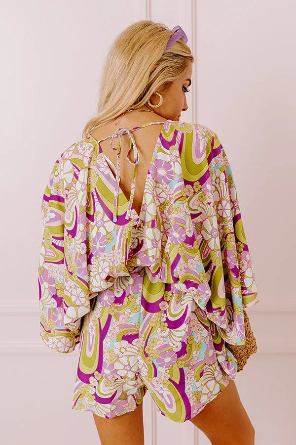 Flirty Moments Floral Romper