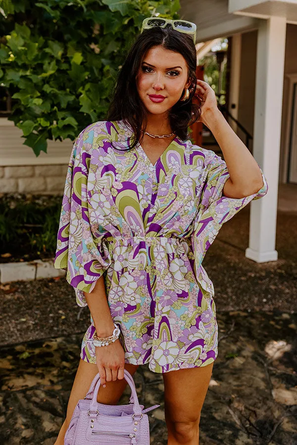 Flirty Moments Floral Romper
