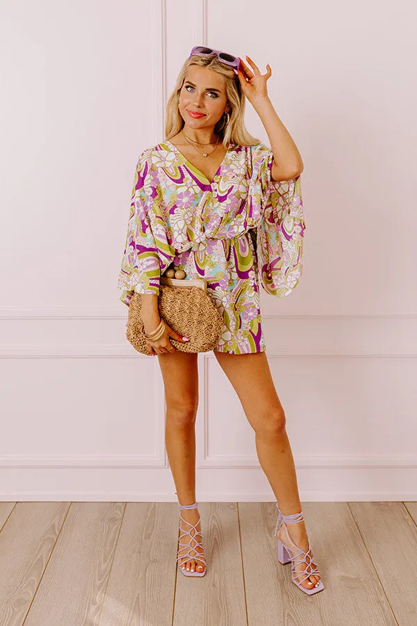 Flirty Moments Floral Romper