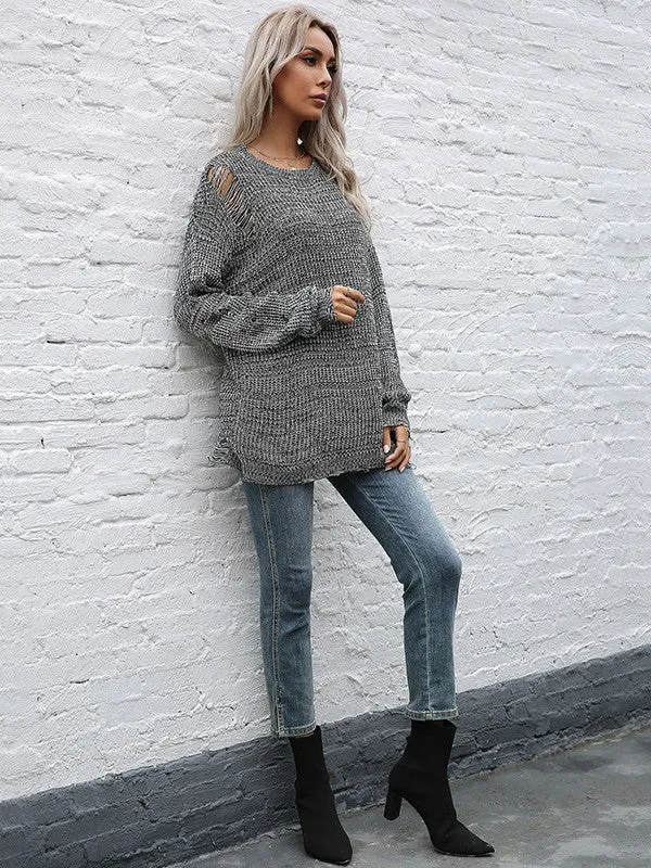 Hollow Pullover Sweater