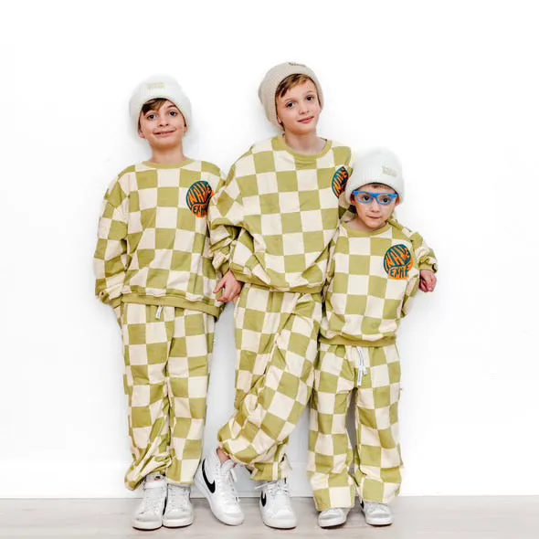 INHALE EXHALE | PRINTED FRONT   BACK | oversized drop shoulder pullover | KIDS