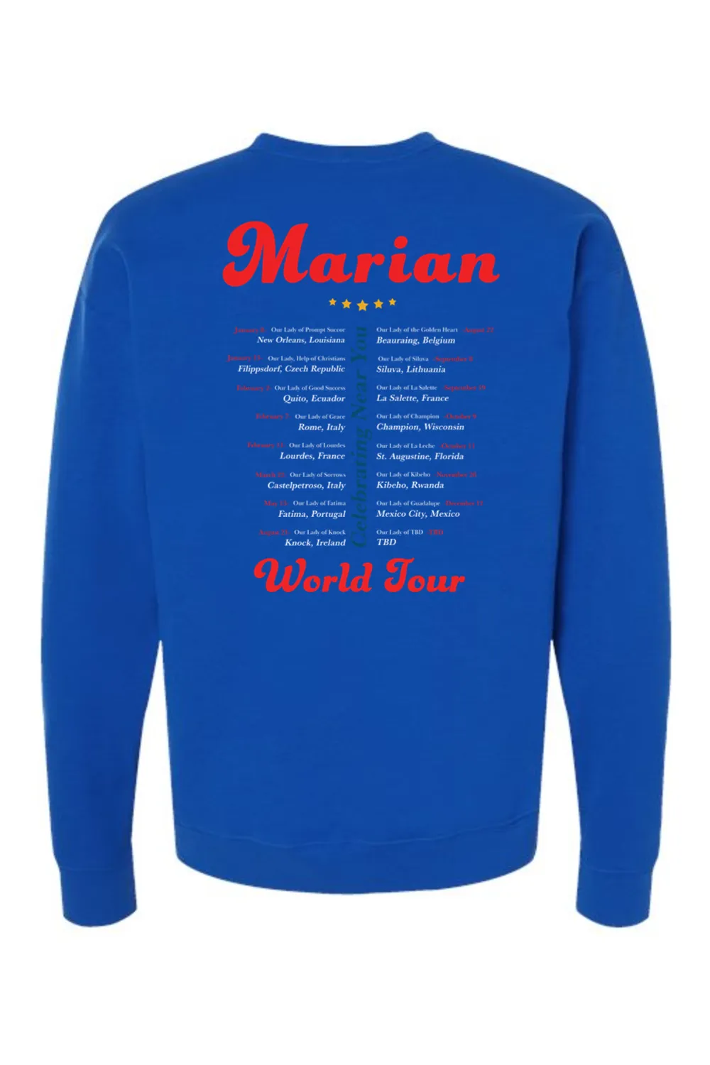 Marian World Tour - Crewneck Sweatshirt