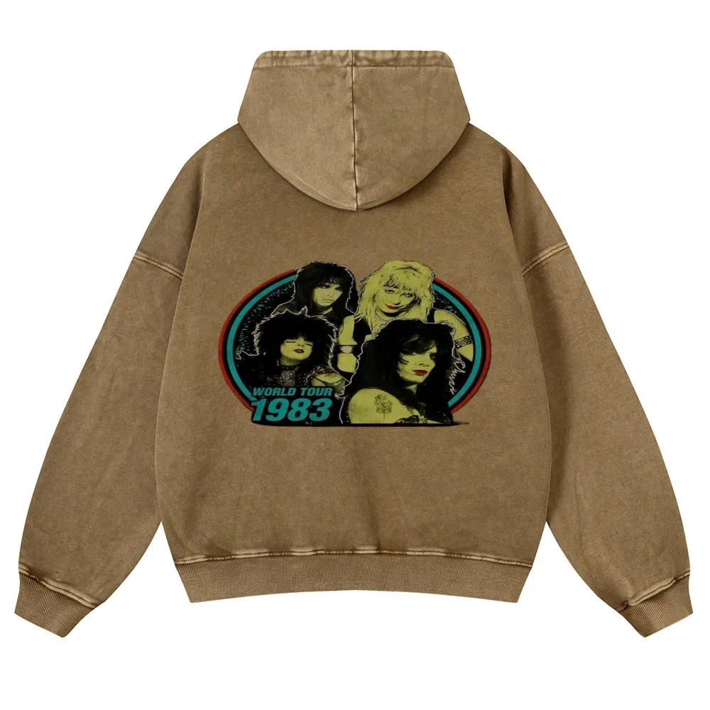 Mens Vintage World Tour 1983 Hoodies