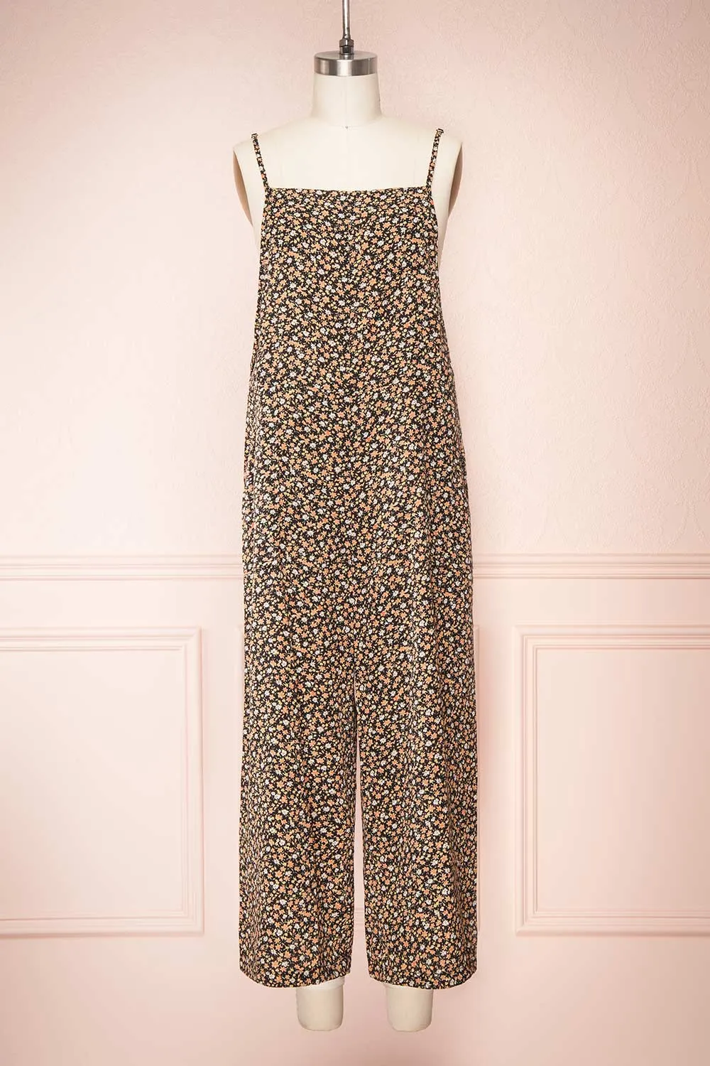 Mensae | Floral Patterned Wide Leg Jumpsuit