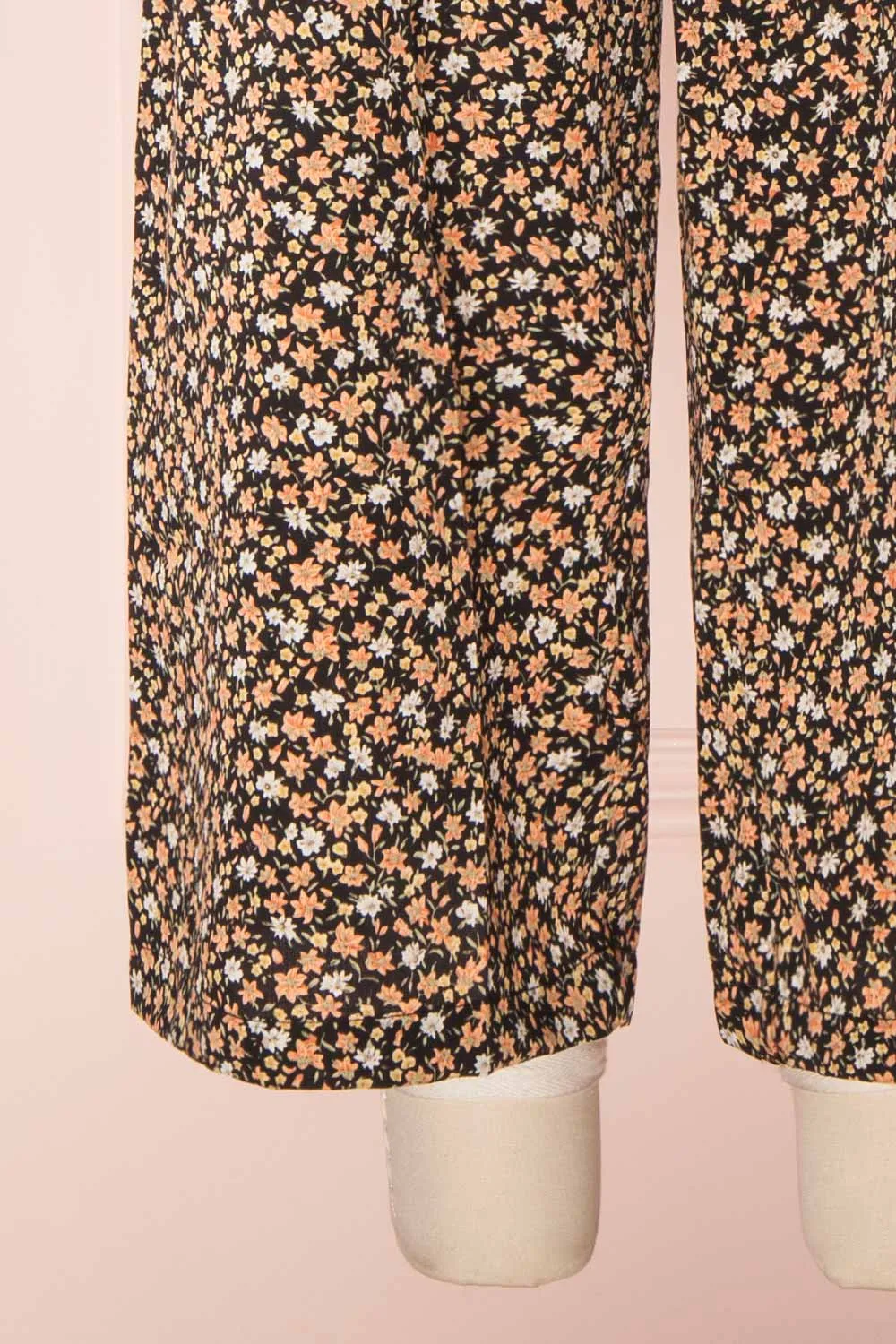Mensae | Floral Patterned Wide Leg Jumpsuit