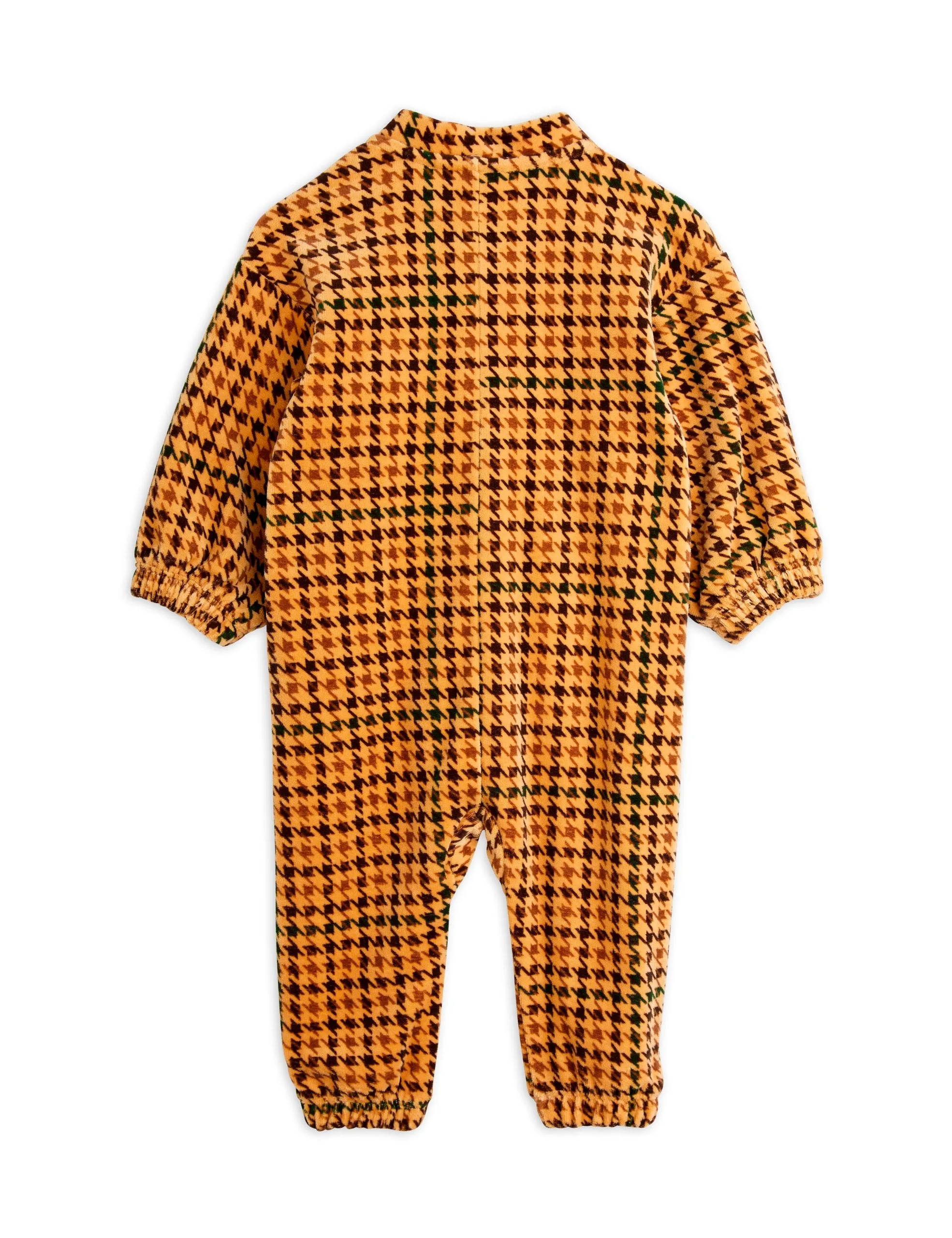 Mini Rodini BABY | Dog houndstooth aop velour jumpsuit