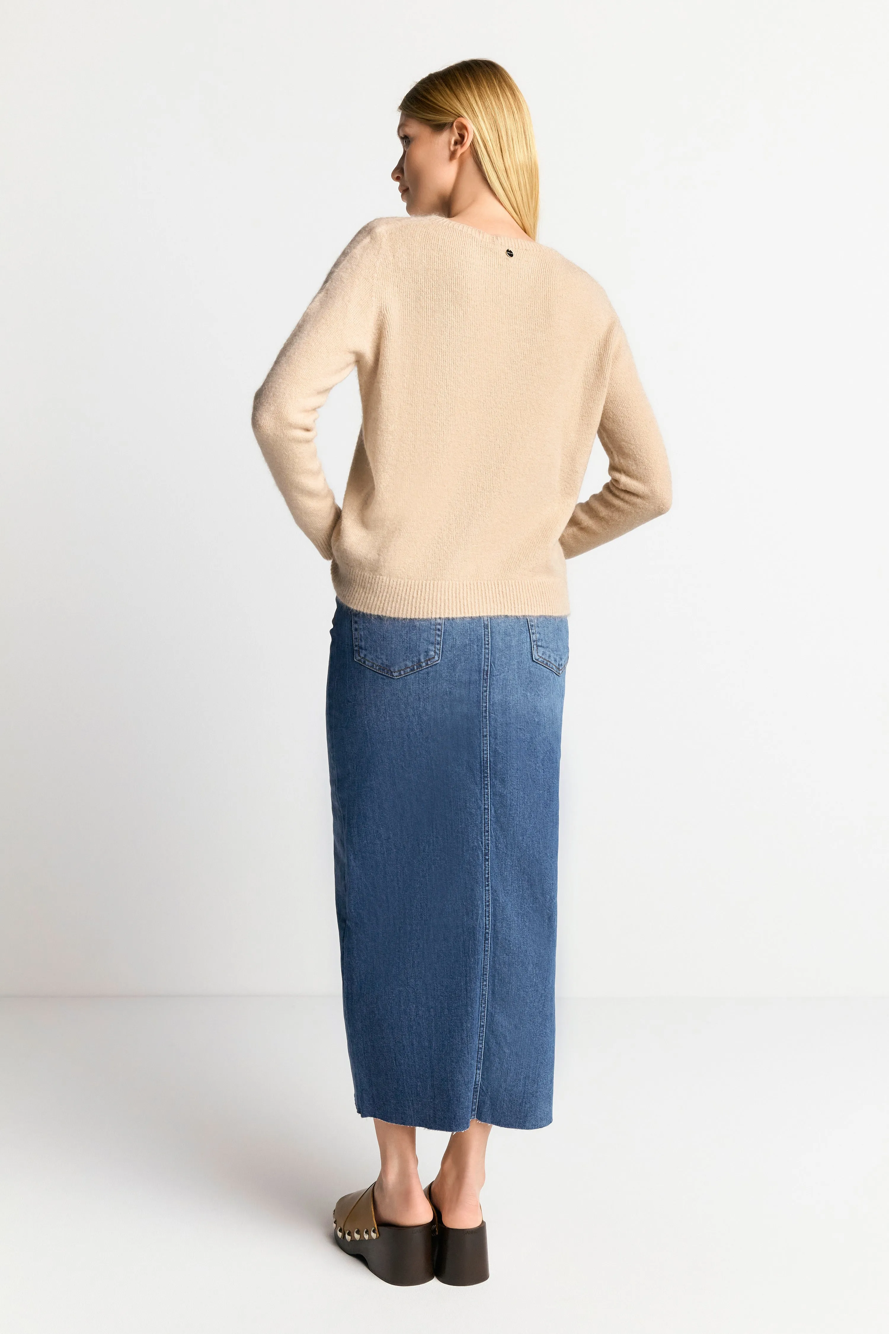Nahtloser Strickpullover