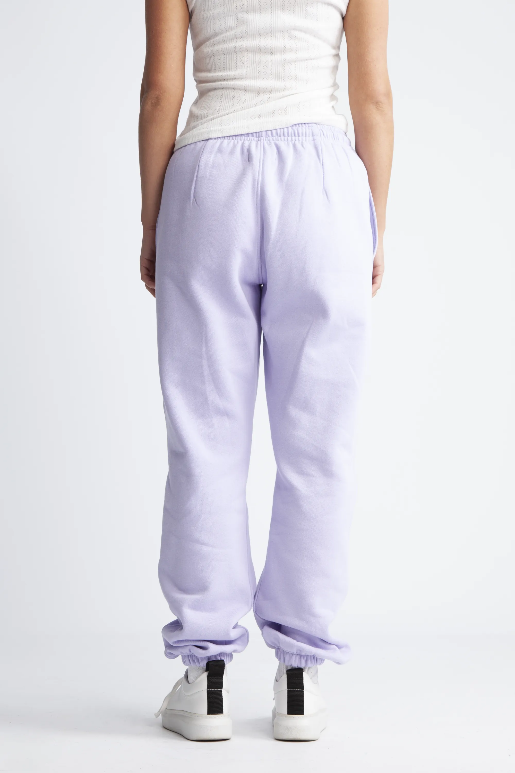 Organic Fitted Sweat Pants - Lavender