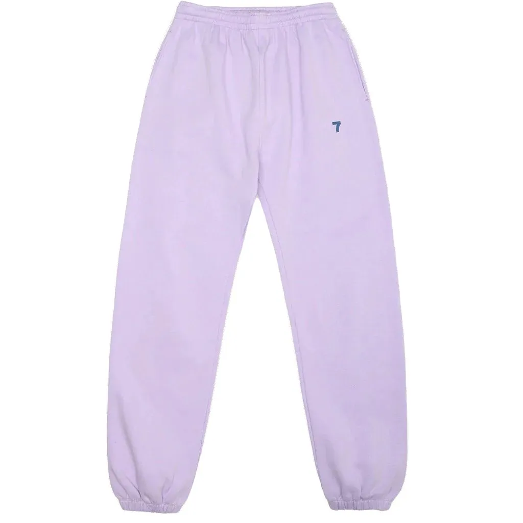 Organic Fitted Sweat Pants - Lavender