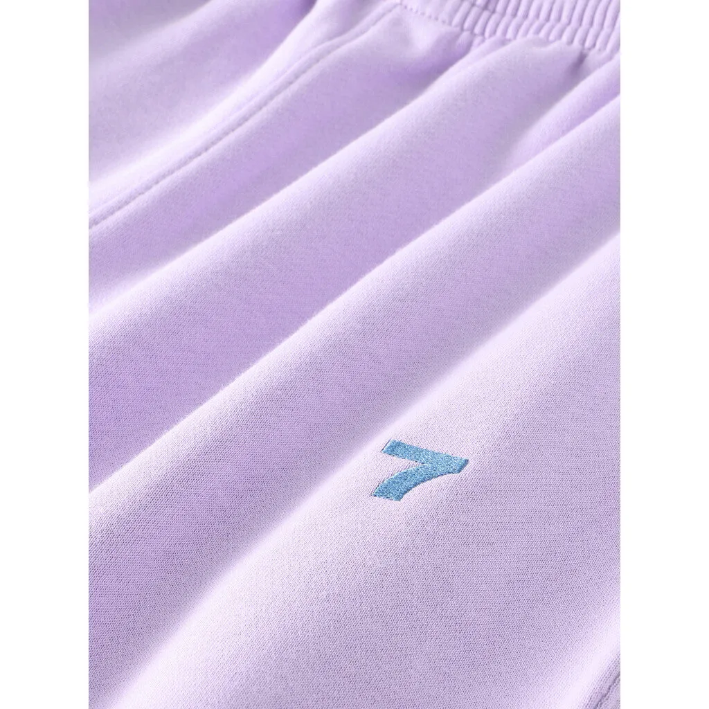 Organic Fitted Sweat Pants - Lavender