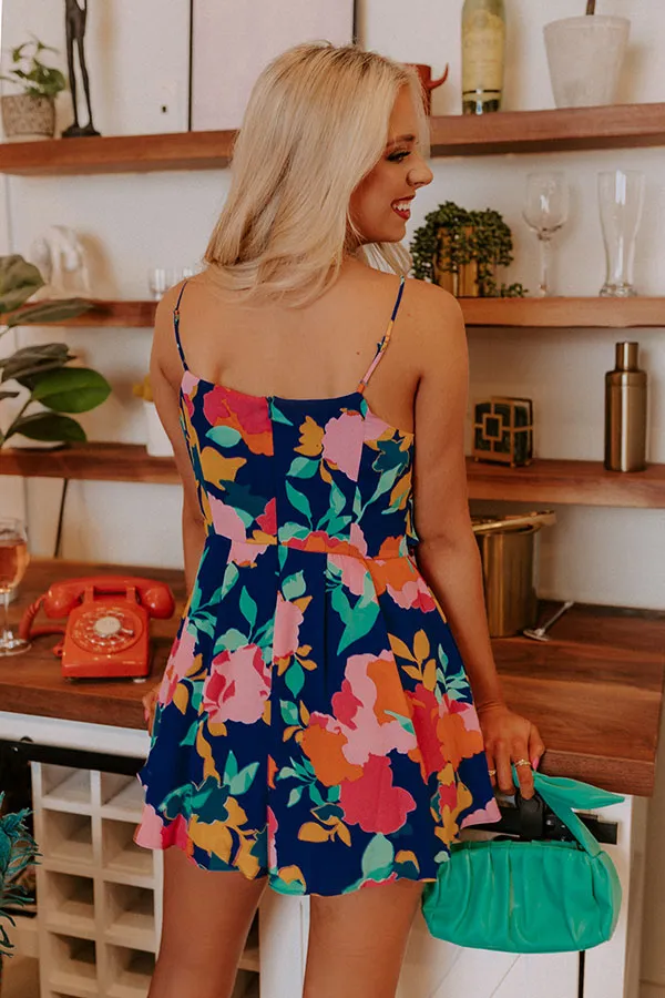 Over The Ocean Floral Romper