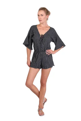 Penelope Summer Romper - Manhattan Stripe