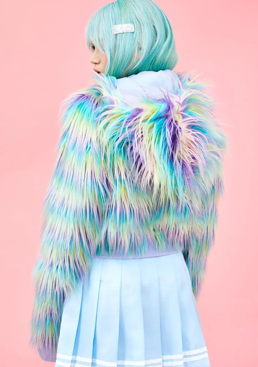 Pixie Garden Faux Fur Jacket