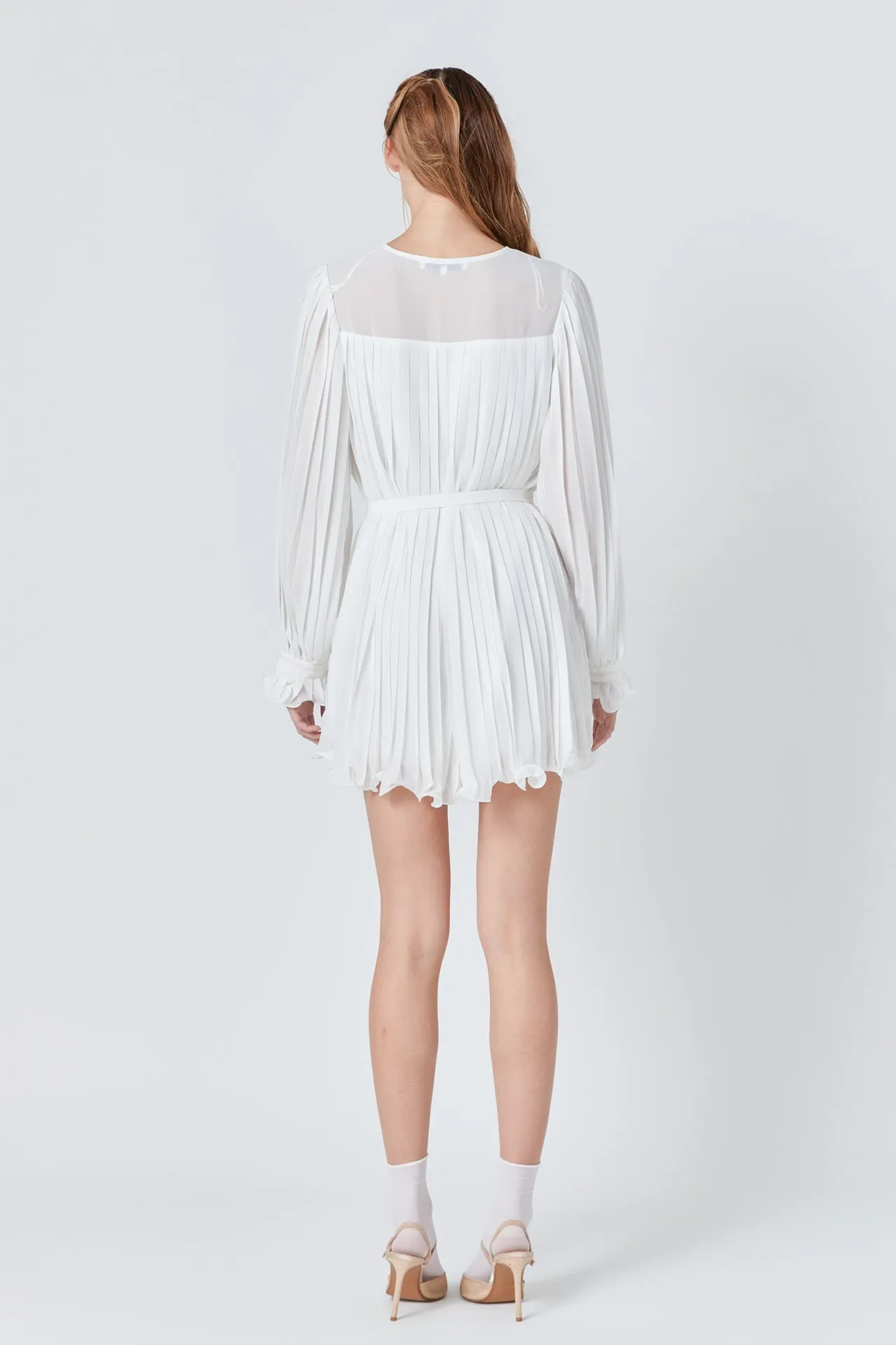 Pleated Romper