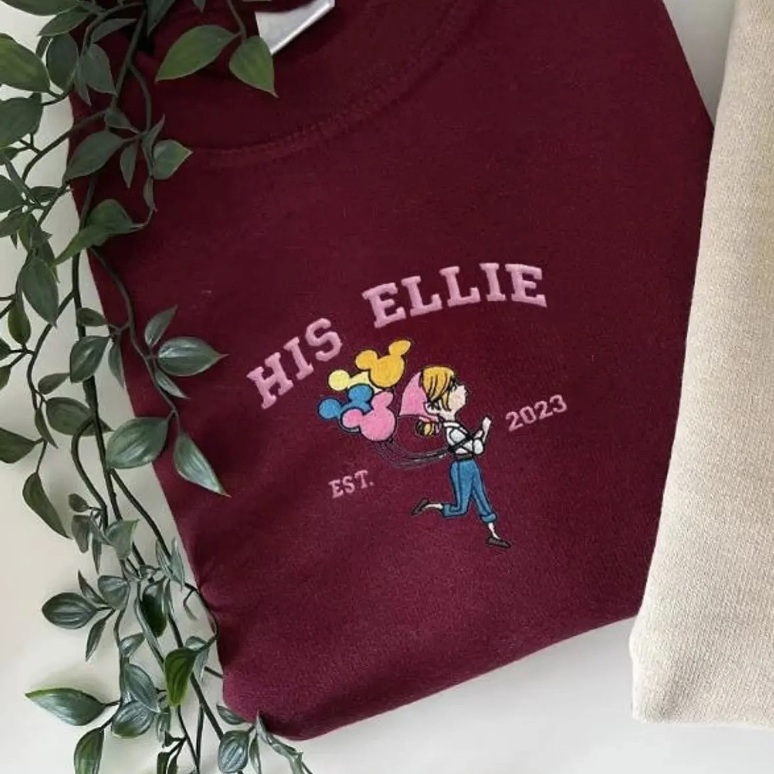 "His Ellie And Her Carl"Couple Sweatshirts - Personalized Matching Hoodies For Couples